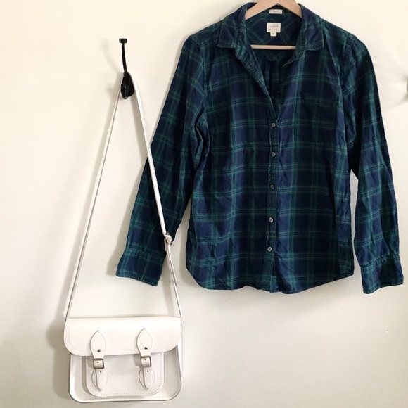 J. Crew Tops - J.Crew Flannel Plaid Shirt